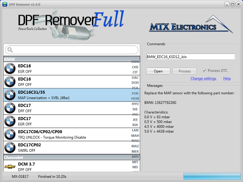 dpf egr remover software